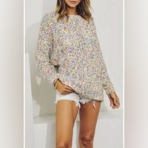 Westport Women’s Multicolor Knit Sweater – Relaxed Fit XL | Cozy Fall/Winter Top